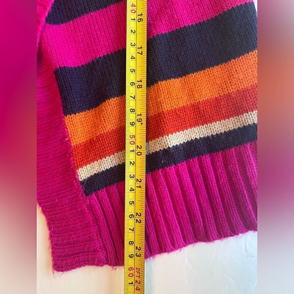 Gymboree Sweater Fashionable Fox Line Wrap Girls Sz M (7/8) Multicolor Stripes - Picture 6 of 8